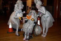 Liz Carr and Bird La Bird